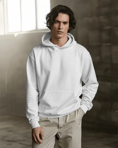 Comfortable Relaxed Fit Hoodie Mockup With Front Pouch Pocket For Everyday Casual Style Wear