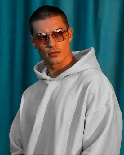 Casual Loose Fit Hoodie Mockup Hood Modern Design Perfect For Layering Cool Weather Wear