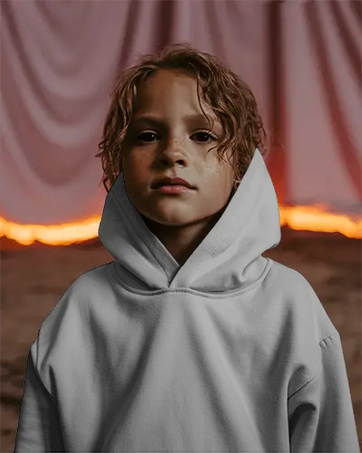 Trendy Comfortable Long Sleeve Youth Hoodie Mockup For Casual Streetwear And Outdoor Activities