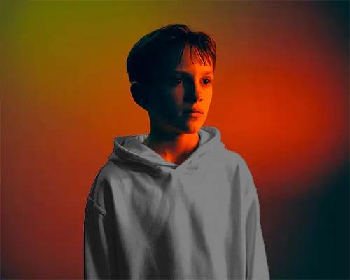 Youth Urban Fashion Hoodie Mockup Casual Comfort Wear Model Portrait Studio Lighting Mockup