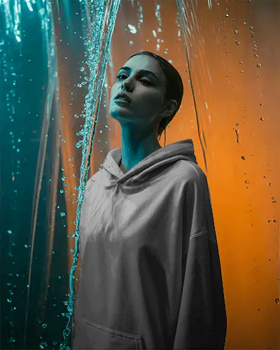 Urban Streetwear Hoodie Mockup With High Fashion Modern Appeal And Clean Minimalist Look