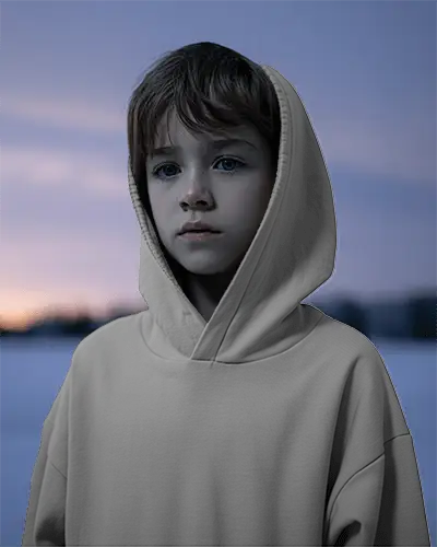 Kids Fashion Essential Hoodie Mockup With A Modern Cut For Everyday Comfort And Trendy Look