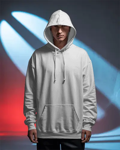 Streetwear Hoodie Mockup For Urban Style And Modern Comfort With Front Pouch Pocket And Hood