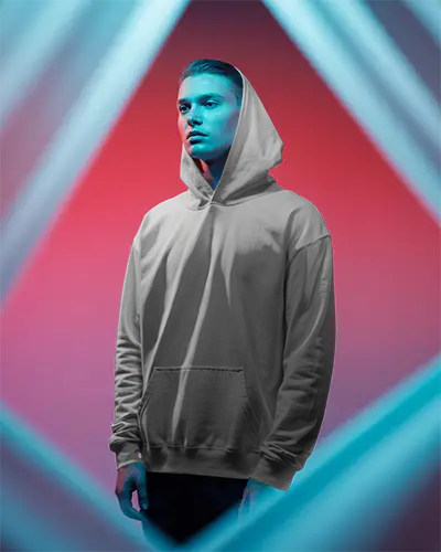 Modern Minimalist Urban Hoodie Mockup With Clean Lines And Comfortable Fit For Branding