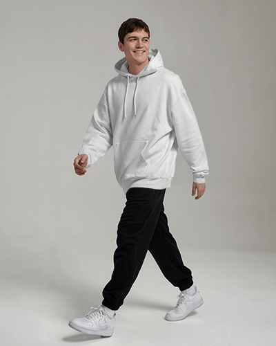 Minimal Background Hoodie Mockup Stylish Green Apparel With Graphic Details