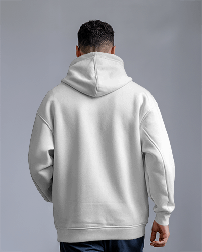 Urban Fashion Hoodie Mockup Male Model In Cozy Casual Wear With Bold Self Love Illustration And Motivational Quote