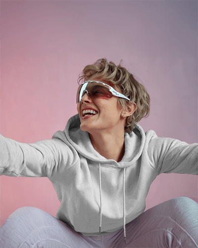 Olive Green Hoodie Mockup Female Model Japanese Clothing Co Branding