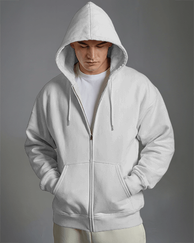 Urban Casual Yellow Hoodie Mockup Male Model With Drawstrings Modern Fashion Look