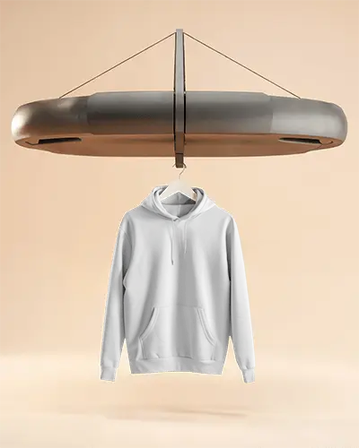 Vintage Washed Hoodie Mockup Featuring Your Design Here Distressed Edges And Retro Vibes