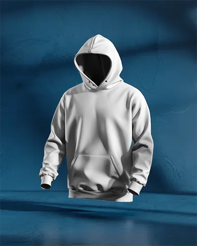 High Fashion Hoodie Mockup Female Model Pose With Studio Lighting Luxury Streetwear Elegance