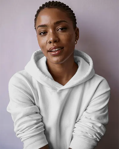 Stone Washed Hoodie Mockup Organic Dye Bleed Effect With Hand Brushed Texture Artisanal Raw Aesthetic In Monochrome