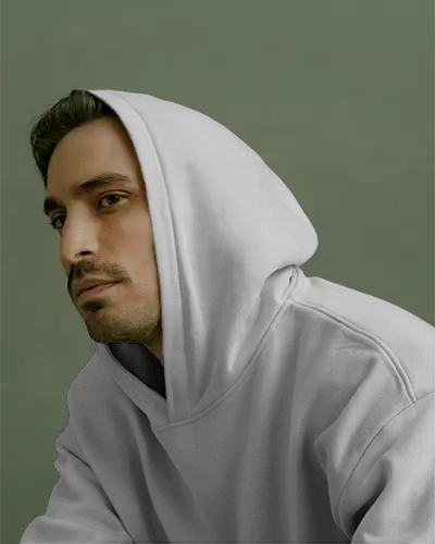 Side Profile Hoodie Mockup For Modern Minimalist Fashion Brand