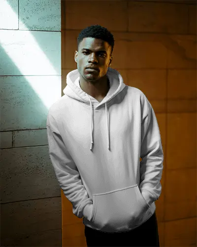 Mens Casual Hoodie With Front Pouch Comfortable Urban Streetwear Fashion Style Apparel