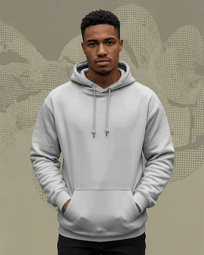 Premium Quality Comfortable Hoodie With Adjustable Drawstring And Front Kangaroo Pocket Design