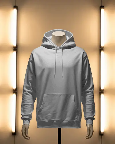 Symmetrical Lighting Hoodie Mockup Front Facing Mannequin In Hoodie With Modern Ambient Glow