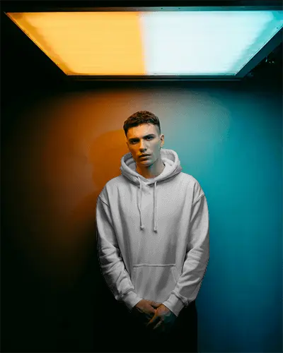 Stylish Minimalist Zip Up Hoodie Mockup Showcasing Contemporary Apparel Design Trends