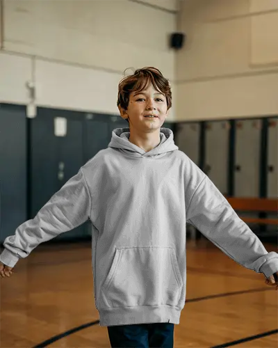 Kids Comfortable Casual Hoodie Mockup Perfect For School And Playwear Daily Outfits