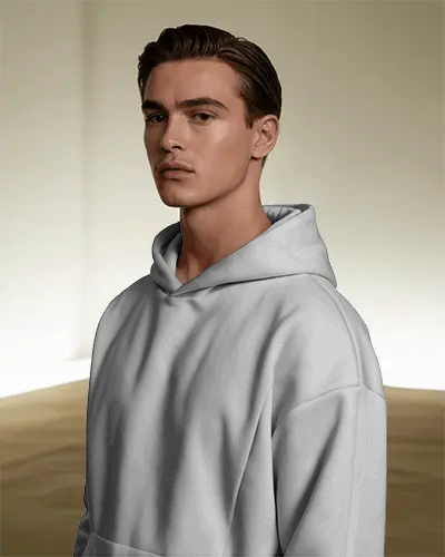 Trendy Soft Fabric Hoodie Mockup With Durable Stitching Ideal For Sportswear And Leisureactivities