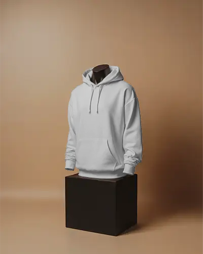 Premium Comfort Hoodie Mockup Front View For Apparel Design Presentations