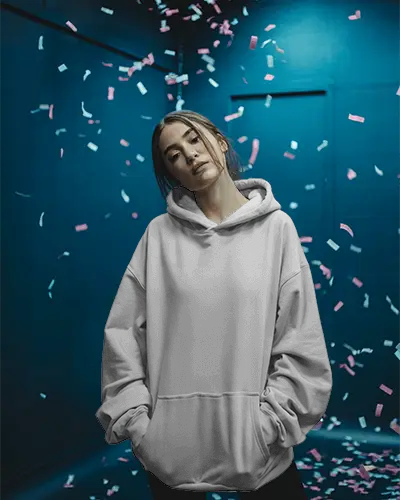 Oversized Comfortable Hoodie Mockup With Kangaroo Pocket For Casual Wear And Everyday Style