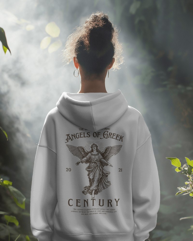 Forest Backdrop Hoodie Mockup In Sunlight
