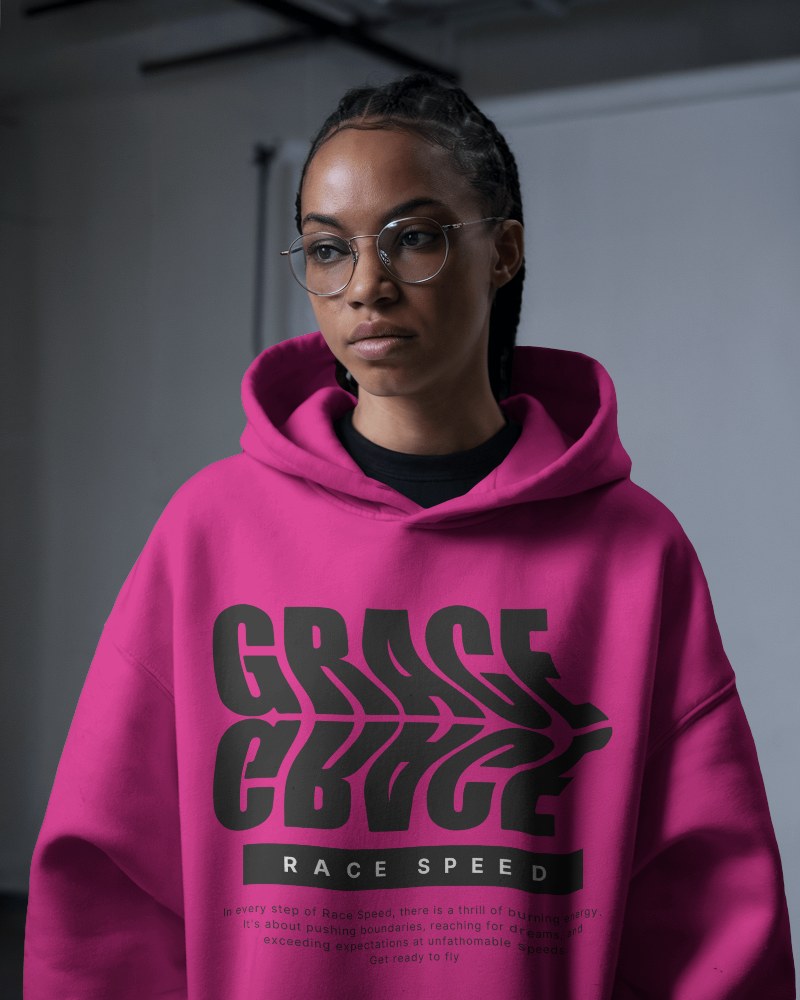 Fashion Hoodie Mockup With Glasses In Studio