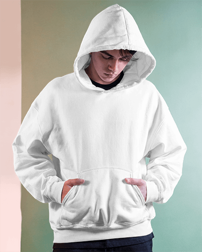 Hood Up Hoodie Mockup With Neutral Lighting