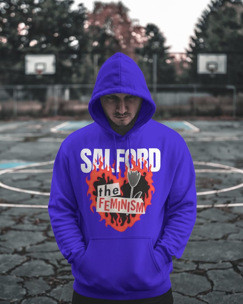 Autumn Hoodie Mockup In Park Basketball Court