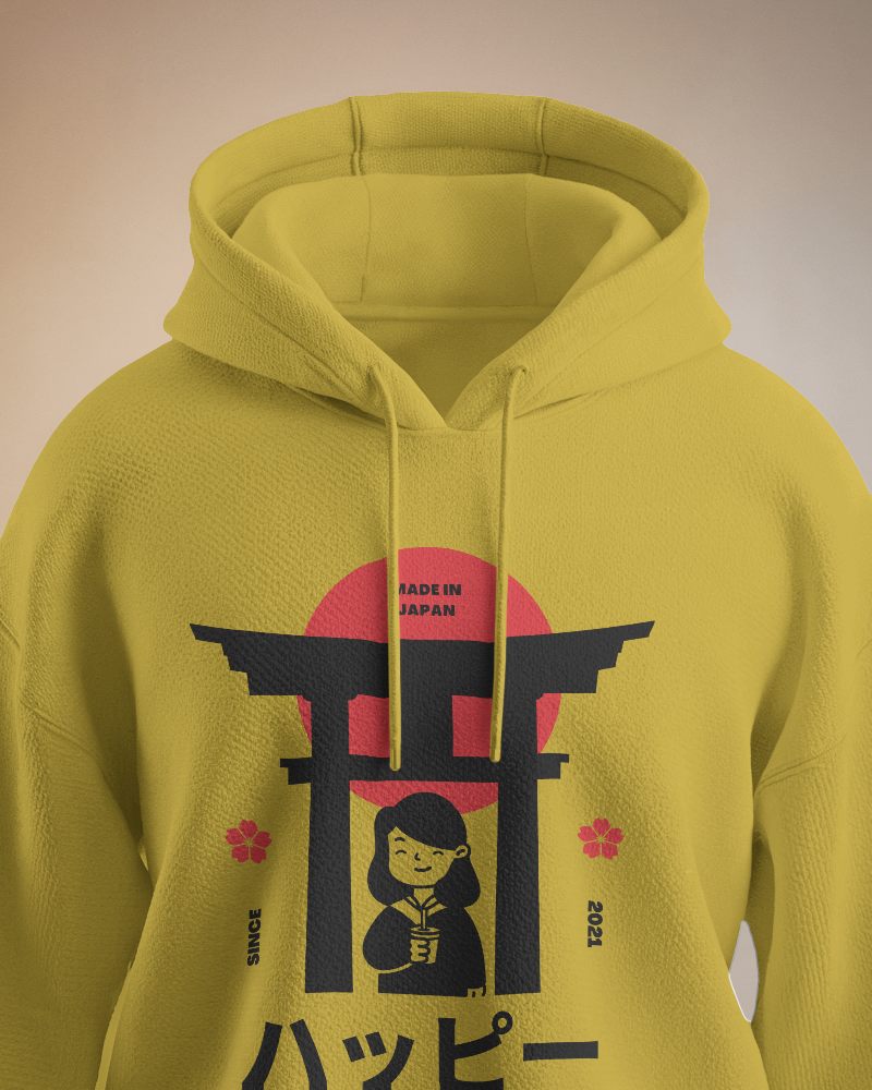 Plain Hoodie Mockup Textured Surface In Studio Setting