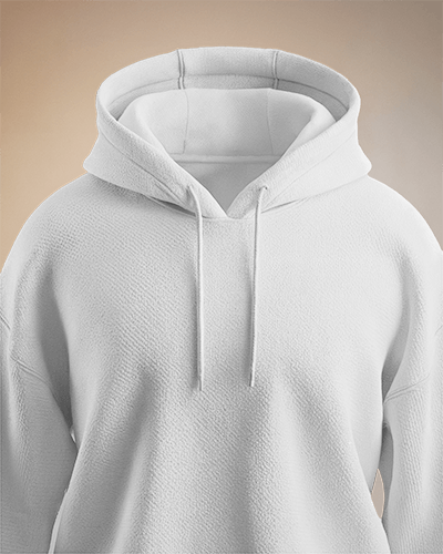 Plain Hoodie Mockup Textured Surface In Studio Setting