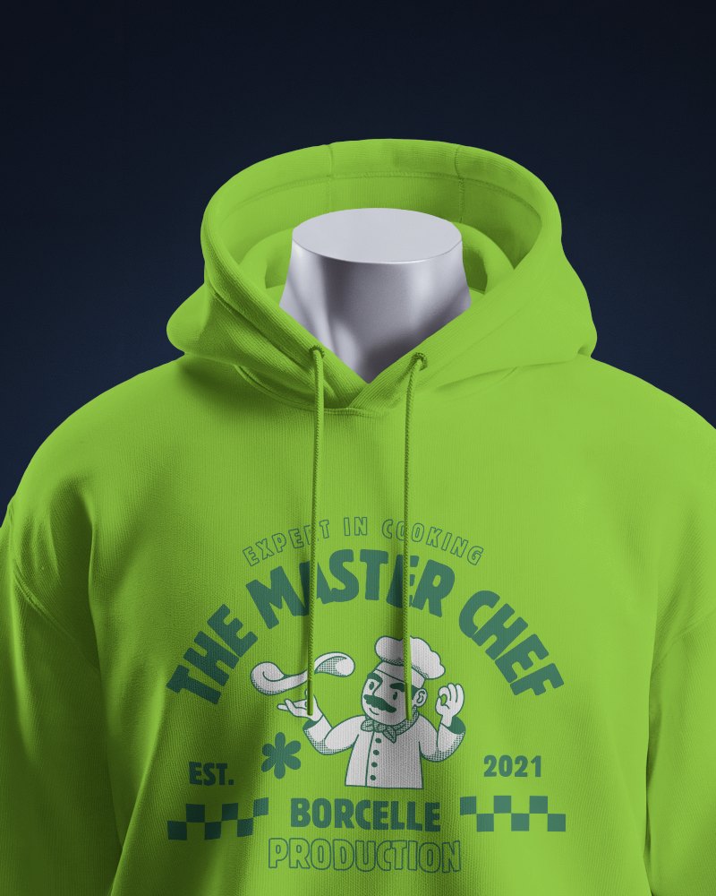 Headless Hoodie Mockup Professional Setup With Dark Background