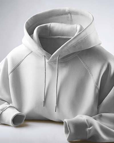 Flat Lay Hoodie Mockup On Smooth Surface With Minimal Design Display