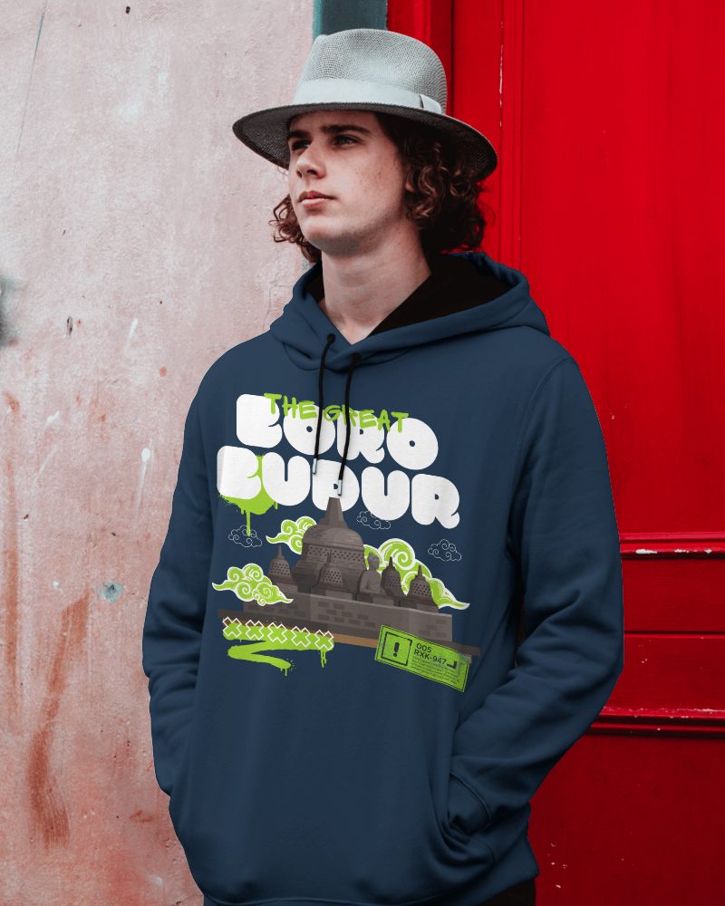 Portrait Hoodie Mockup Of A Man With Hat