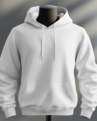 Studio Display Hoodie Mockup On Mannequin With Neutral Gray Background Clean And Professional