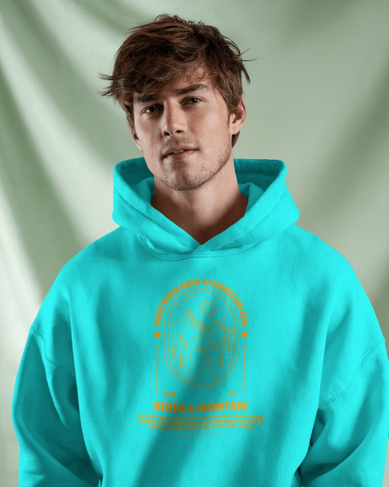 Simple Back View White Hoodie Mockup Female Model Relaxed Pose On Soft Background