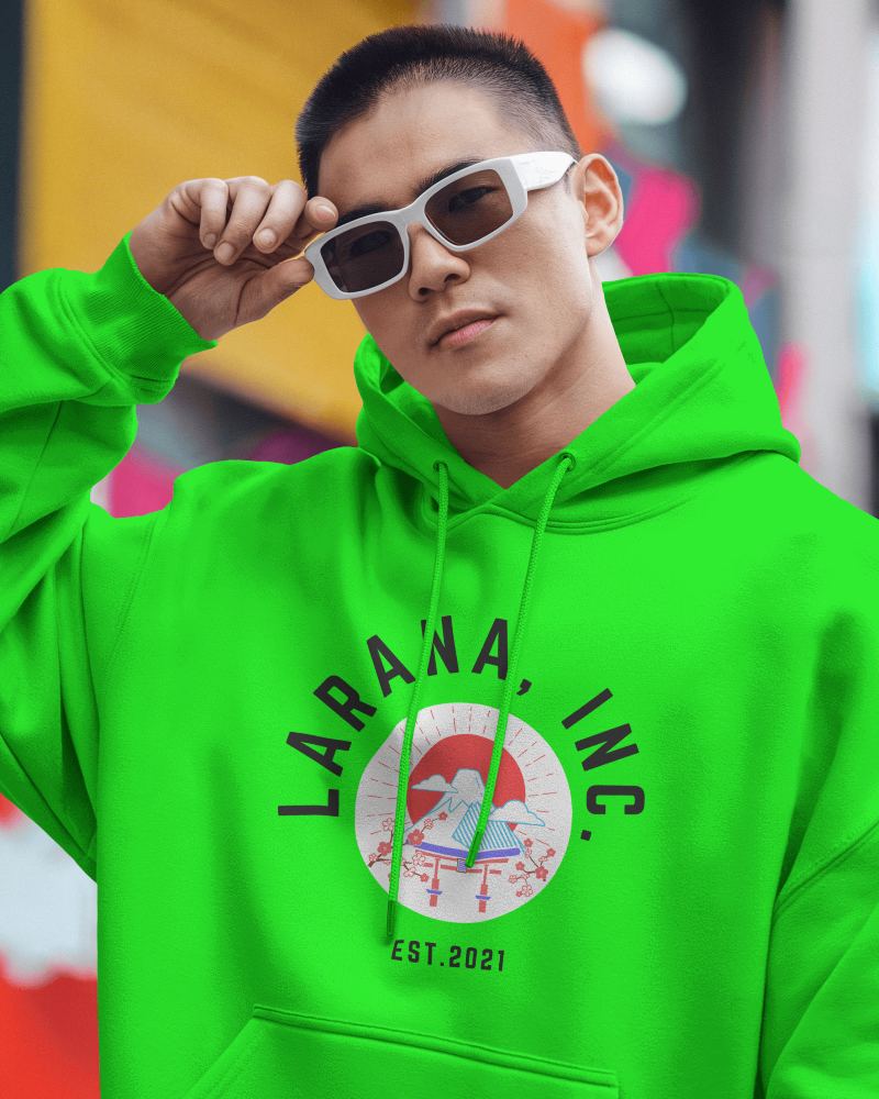 Chic White Hoodie Mockup Female Model Close Up On Casual Design Outdoor Vibe