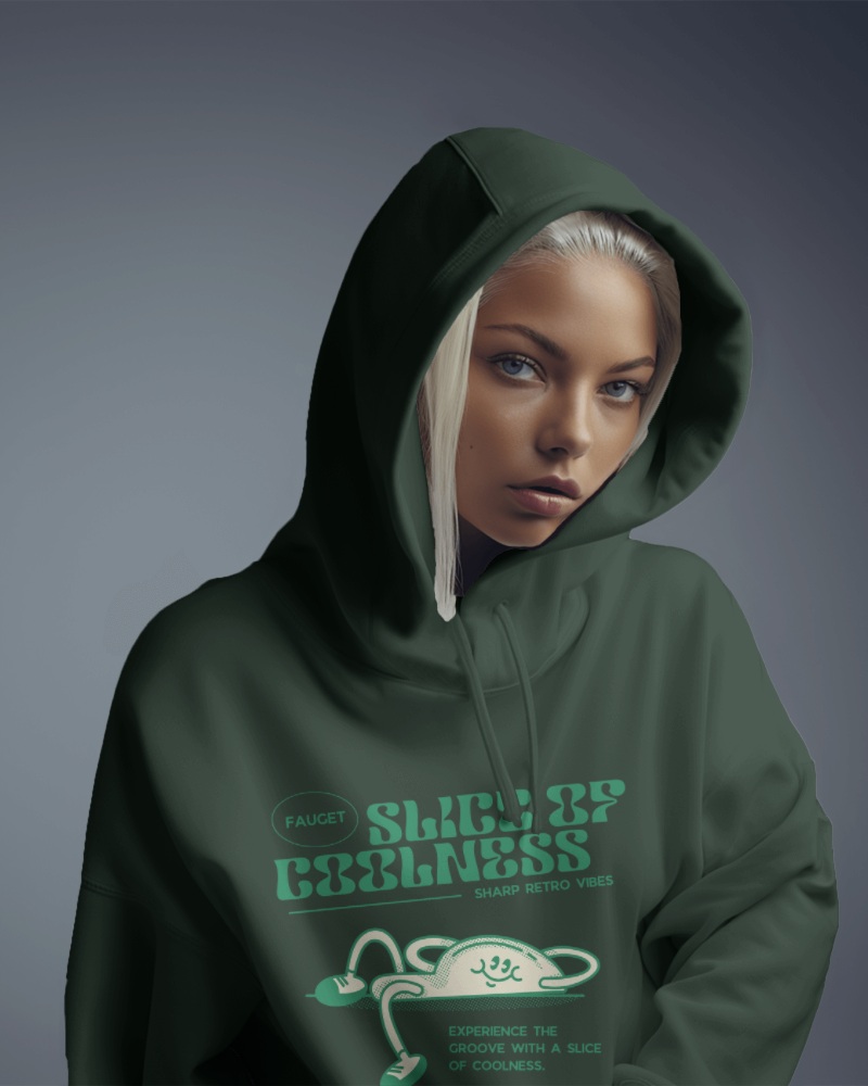 Closeup Hoodie Mockup Portrait Photo