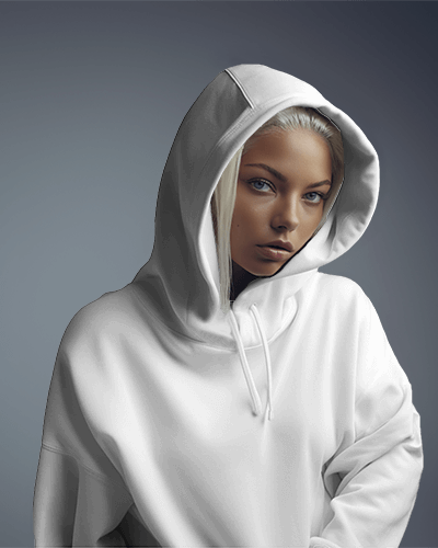 Closeup Hoodie Mockup Portrait Photo