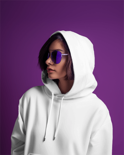 Stylish Ai Women Hoodie Mockup