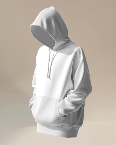 Floating 3d Hoodie Mockup In Pastel Background