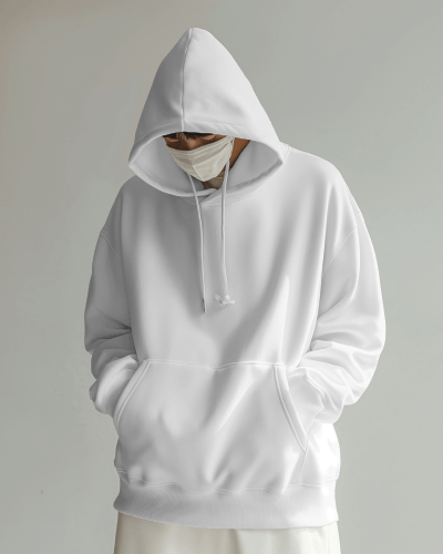 Stylish Hoodie Mockup Wore By A Young Man Looking Down