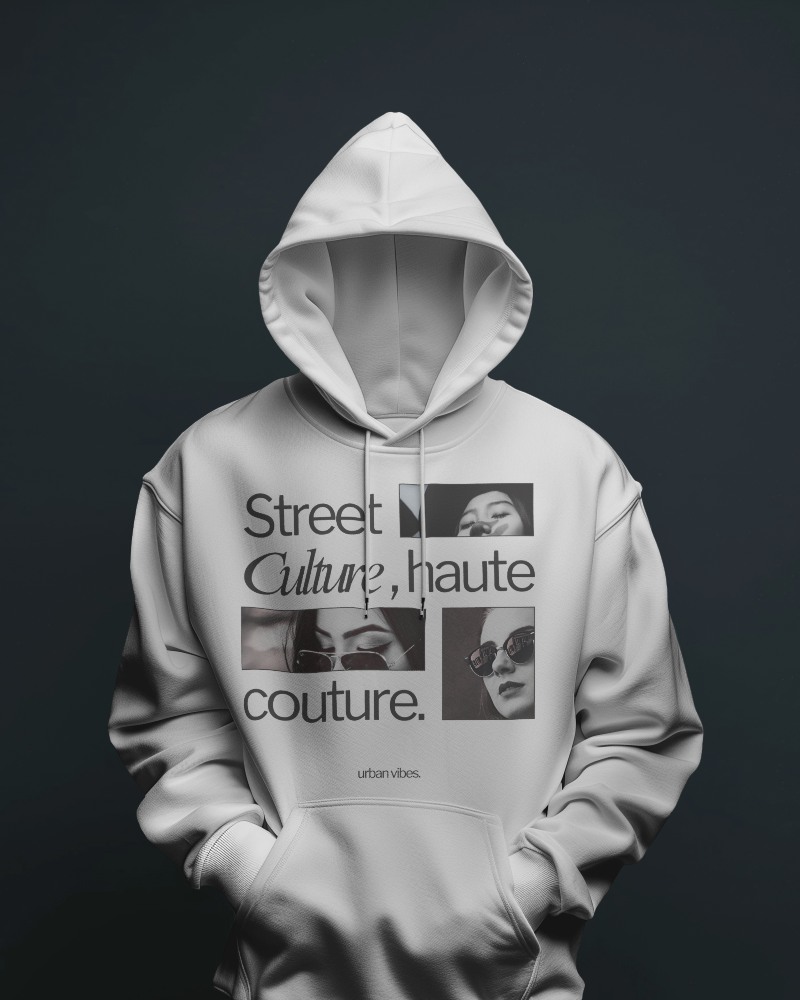 Minimalist Hoodie Mockup With Front Design Against Dark Neutral Backdrop