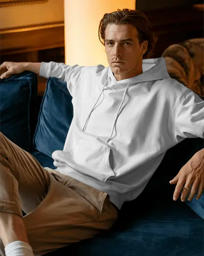 Comfortable Casual Hoodie Mockup For Men Soft Fabric Urban Style Wearable Fashion Trendy Top