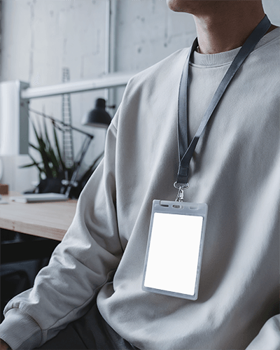 Casual Relaxed Man Model Id Card Mockup Simple Everyday Outfit Friendly And Approachable Vibe 097