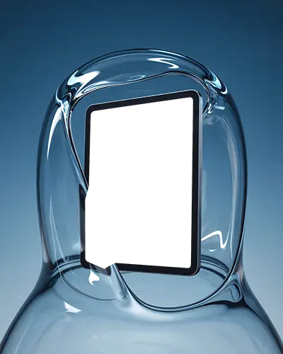 ipad-pro-mockup-encased-in-liquid-glass-sculpture-with-soft-blue-gradient-background