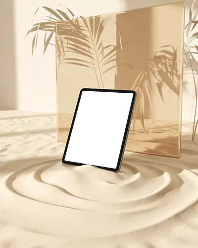 ipad-mini-mockup-in-soft-sand-scene-with-palm-shadows-and-warm-transparent-backdrop