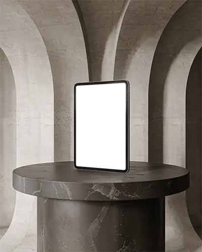 elegant-ipad-pro-mockup-in-architectural-space-with-classic-curved-columns-and-shadow