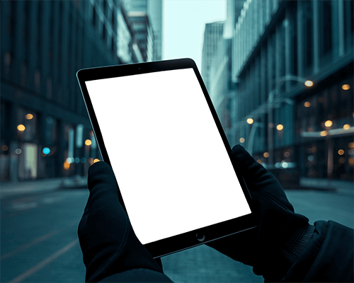 Ipad Mockup Dim Lit Environment Professional Design