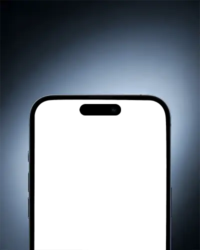 Moody Gradient Iphone 15 Mockup Top Edge Glow Effect With Dark Luxury Lighting