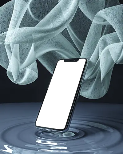 iphone-13-mockup-rising-from-water-ripples-with-floating-mesh-fabric-in-moody-studio-light